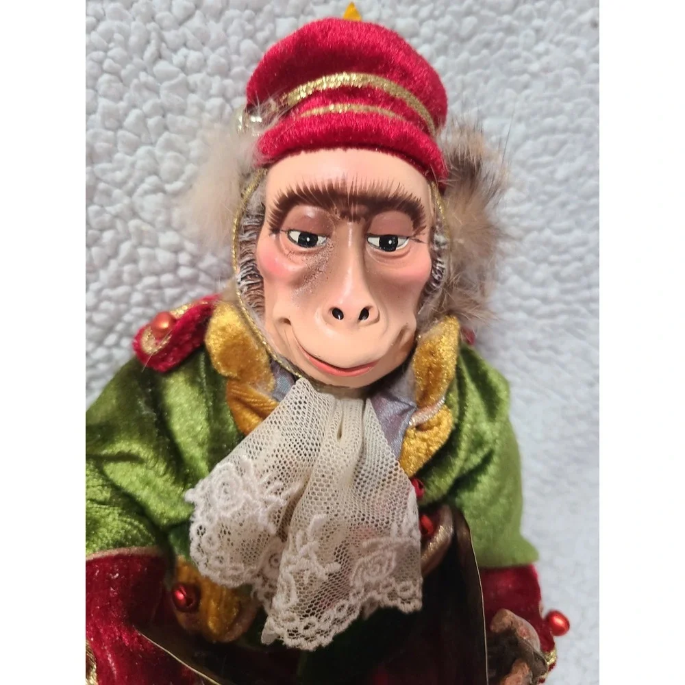 Katherine's Collection Wayne Kleski‎ Monkey Musicians Set of 4 Vintage Christmas
